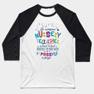 An Awesome Nursery Teacher Gift Idea - Impossible to forget Baseball T-Shirt